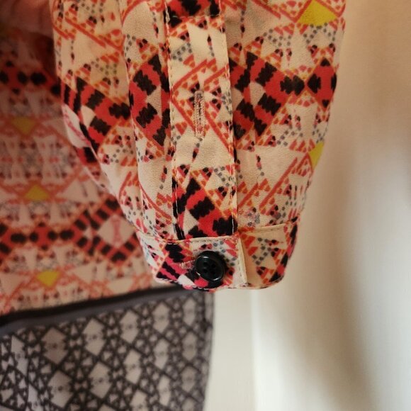 ANTHROPLOGIE HD IN PARS KAVERI HENLEY BLOUSE - EUC - SIZE 0/P (See Measu… - Picture 7 of 11